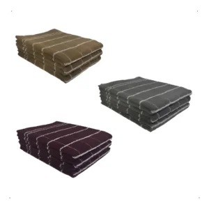 6 Panos De Prato Felpudo Teka Chef Cores Escuras 2 Cada Cor