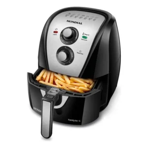 Fritadeira Air Fryer Mondial Family Preta/inox 4l Preto 127v