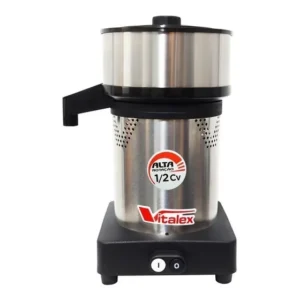 Espremedor De Sucos Industrial Potente 1/2 Cv Inox Prateado 127/220v 50hz / 60hz
