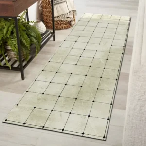 Tapete Passadeira De Sala Veludo Zule 160x60 Antiderrapante Comprimento 1.6 M Cor Bege Largura 60 Cm