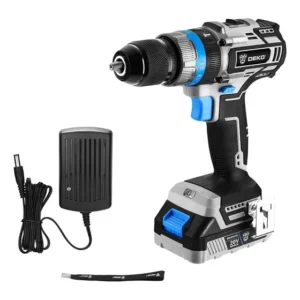 Parafusadeira Furadeira Profissional 1/2 Pol. 20v Bat Deko Cor Preto
