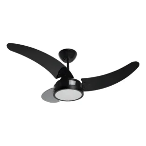 Ventilador De Teto Búzios Max Led Tron Preto 3 Pás