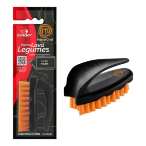 Escova Lava Legumes Cerdas Macias Masterchef Consumo Seguro Preto