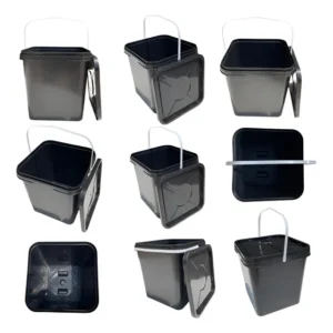 Balde Quadrado Para Tinta Com Tampa 16 Litros Com Tampa