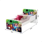 Mini Cama Infantil Quarto Personagem Vingadores 2 C/ Colchao Branco Vingadores 2 - Imagem 2