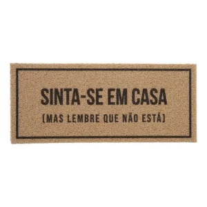 Tapete Capacho Porta De Entrada 30x70 Sinta-se Em Casa Vinil 70 Cm 30 Cm