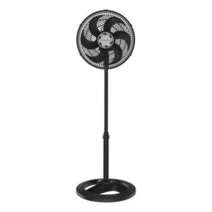Ventilador Oscilante De Coluna Ventisol 30cm Turbo 6 Pás Preto