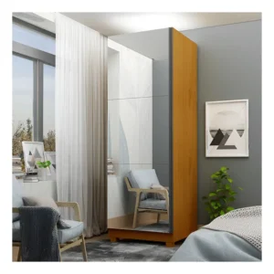 Sapateira 1 Porta Com Espelho Gold Gelius Cor Naturale