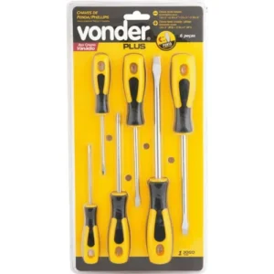 Kit 06 Chaves De Fenda E Philips Vonder