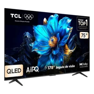 Smart TV TCL 75 Polegadas QLED 4K P7K WiFi Bluetooth Google TV HDR10+ Dolby Atmos Dolby Vision 75P7K
