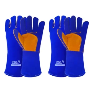 Kit 2 Prs Luva De Solda Weld Smart Térmica Soldador Volk
