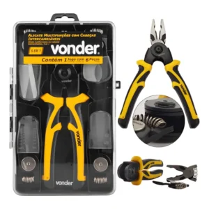 Alicate Multifunções 5 Em 1 Cabeças Intercambiáveis - Vonder