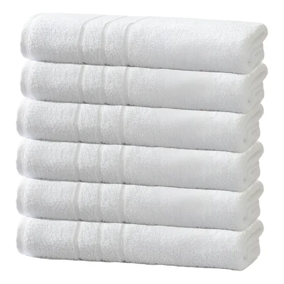 Kit 06 Toalhas De Banho Hotel Profissional Teka Roma 440g