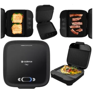 Grill Chapa Elétrica Cadence San400 Click Crepeira Hamburger Wafer Crepioca Omeleteira 110v Ou 220v