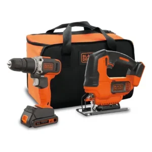 Kit De Ferramentas Com Furadeira De Impacto Parafusadeira E