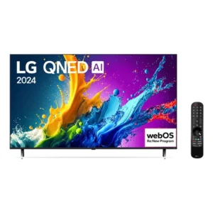 Smart TV LG 55" 4K QNED Processador a5 Ger7 AI Alexa/Chromecast Integrado e webOS 24 - 55QNED80TSA