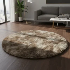 Tapete Peludo Redondo Luxo Diâmetro 1,00 X 1,00 Promoção