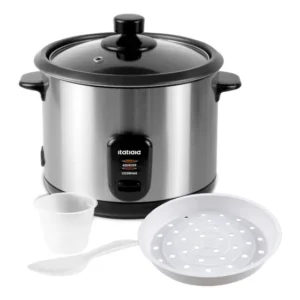 Panela De Arroz Elétrica 10 Xícaras 1.8 Litros Prateado 127v