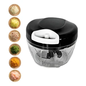 Mini Processador Alimentos Relet Preto 500ml 3 Lâminas