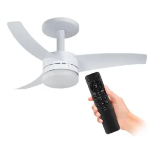 Ventilador De Teto Arno Branco 3 Pás E Controle Remoto Vx13 Bivolt