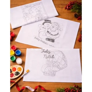 Kit Com 12 Panos De Prato Grandes De Contorno Em Algodão