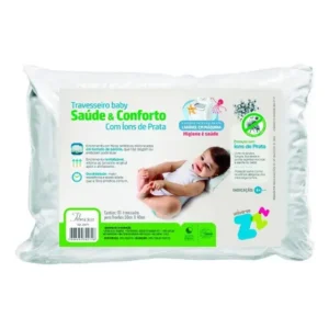 Travesseiro Íons De Prata Baby Lavável 30x40 Fibrasca