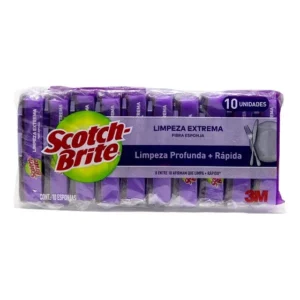 Esponja Limpeza Extrema Scotch Brite 10 Unidades
