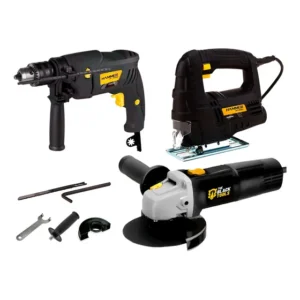 Jogo Kit Furadeira + Serra Tico-tico E Esmerilhadeira 220v
