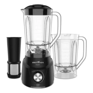 Liquidificador Britânia Blqe01 2 Copos 2,6l 900w Cor Preto