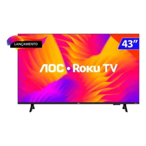 Tv Smart 43 Polegadas Aoc Roku Hd Wi-fi 43s5155/78g