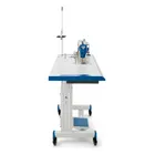 Máquina De Costura Reta Elgin Direct Drive Completa Com Mesa Azul 127v - Imagem 5