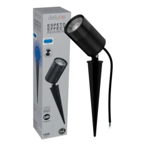 Espeto Round Jardim De Led Externo 10w Cor da Estrutura Preto Luz Azul Bivolt Avant