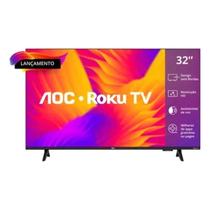 Smart Tv Aoc Dled 32 Pole Wi-fi Roku Tv Quadcore 32s5155/78g