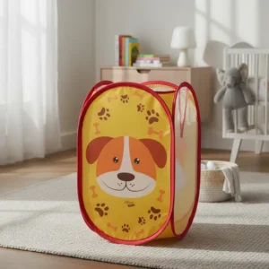 Cesto De Roupa Bebê Organizador Brinquedos Infantil Dobrável