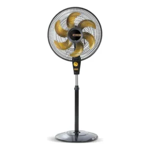 Ventilador De Coluna Mallory Delfos Ts+ 40cm 3 Vel - Cor da estrutura Dourado Cor das pás Dourado