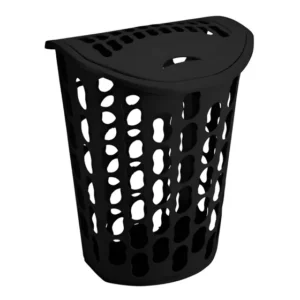Cesto Telado Para Roupa Preto 40 Litros - Injeplastec