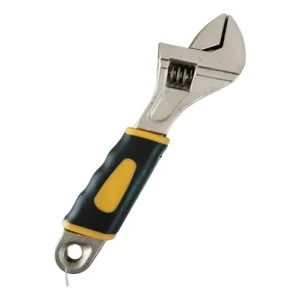 Chave Ajustável Inglesa Cabo Emborrachado 6'' Polegadas Amarelo - Cabo
