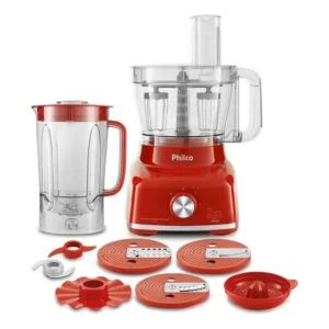 Philco Multiprocessador PMP1600 9 em 1 potência de 1400W cor vermelho