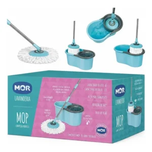 Mop Giratório 360° Com Balde 13l Mor Limpeza Rápida Outro