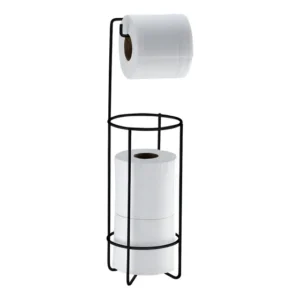 Suporte De Papel Higiênico De 3 Rolos Preto Superiore Future