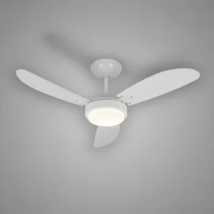 Ventilador Teto New Cristal Led 6000k 3 Pás 110v Br/cristal