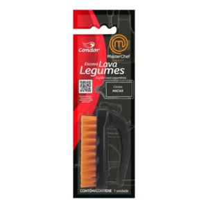 Escova Para Lava E Higieniza Legumes Frutas Masterchef Preto