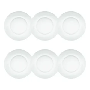 Jogo 6 Pratos Sobremesa Vidro Temperado Duralex Astral 19cm Transparente