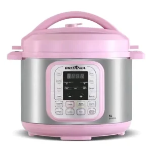 Panela De Pressão Elétrica Rosa Britânia Bppe05a Frequência 50hz/60hz