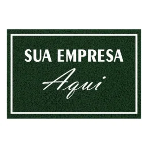 Capacho Personalizado Verde-musgo 90x60cm Capacheria Logo