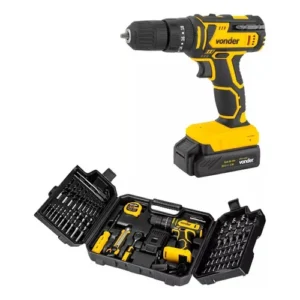 Parafusadeira / Furadeira De Impacto A Bateria 20v 78 Peças Cor Preto/Amarelo Frequência 50