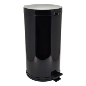 Lixeira Cozinha 15 Litros Pedal Cesto Balde Plástico Interno Cor Preto