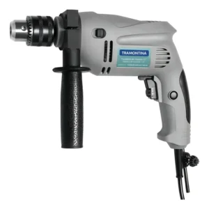 Furadeira Parafusadeira De Impacto 1/2 500w Tramontina Cor Cinza Frequência 50 Hz/60 Hz