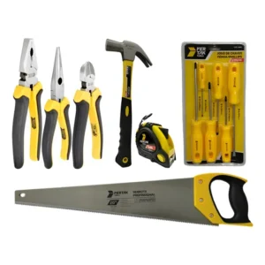 Kit- 3 Alicates + Serrote + Martelo + Trena + Fenda/philips