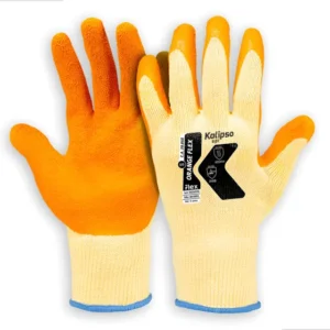 Luva Malha Emborrachada Orange Flex Kalipso Ca 20858 Epi Tamanho 9/g